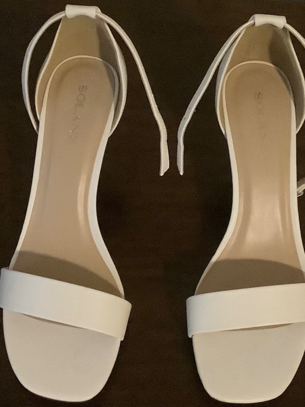 White Solanz Heels